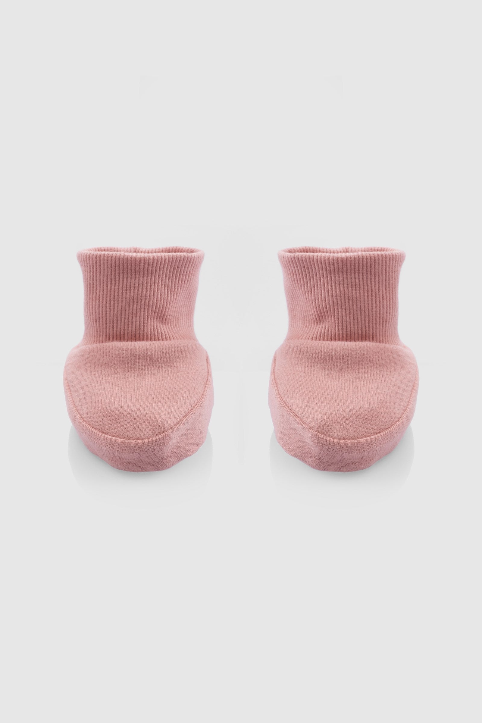 Organik Pamuk Pembe Bebek Patik Eldiven & Patik Little Gusto