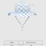 UV Korumalı Bebek & Çocuk Siperlikli Şapka Groovy Checker Şapka Sand Mother