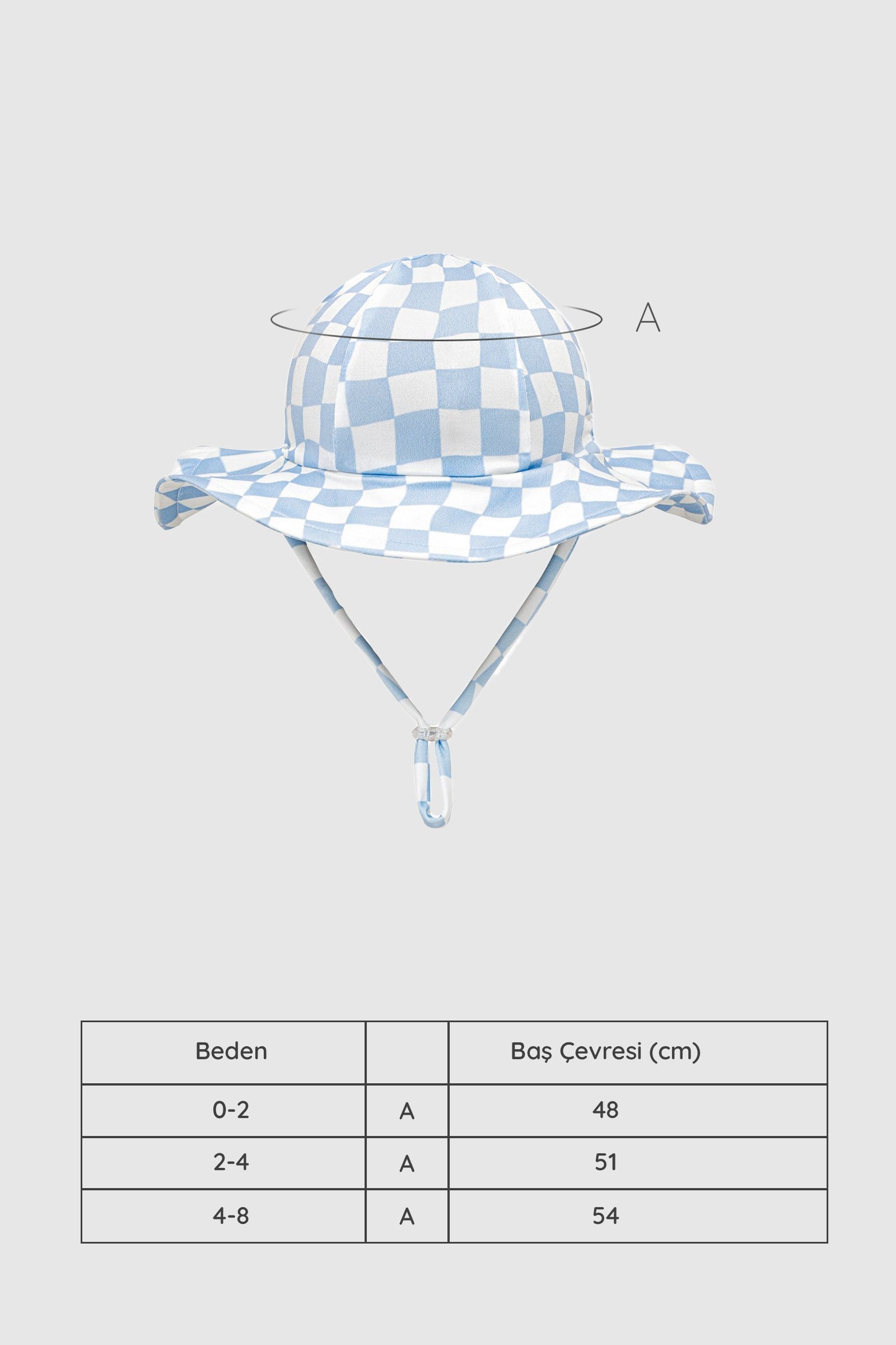 UV Korumalı Bebek & Çocuk Siperlikli Şapka Groovy Checker Şapka Sand Mother