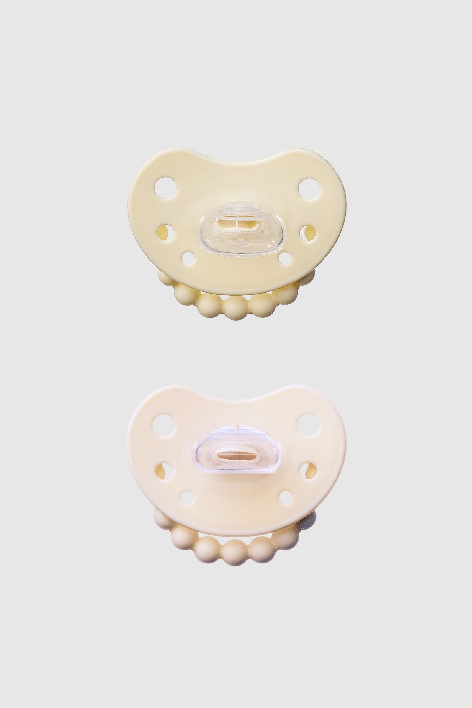 LUU Kids Positioning Ortodontik Medikal Silikon Emzik 2'li Set –  Creamy Lemon & American Cream