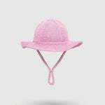 UV Korumalı Bebek & Çocuk Siperlikli Dokulu Şapka Pink Frosting Pink Frosting 0-2 Yaş Şapka Sand Mother