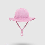 UV Korumalı Bebek & Çocuk Siperlikli Dokulu Şapka Pink Frosting Pink Frosting 0-2 Yaş Şapka Sand Mother