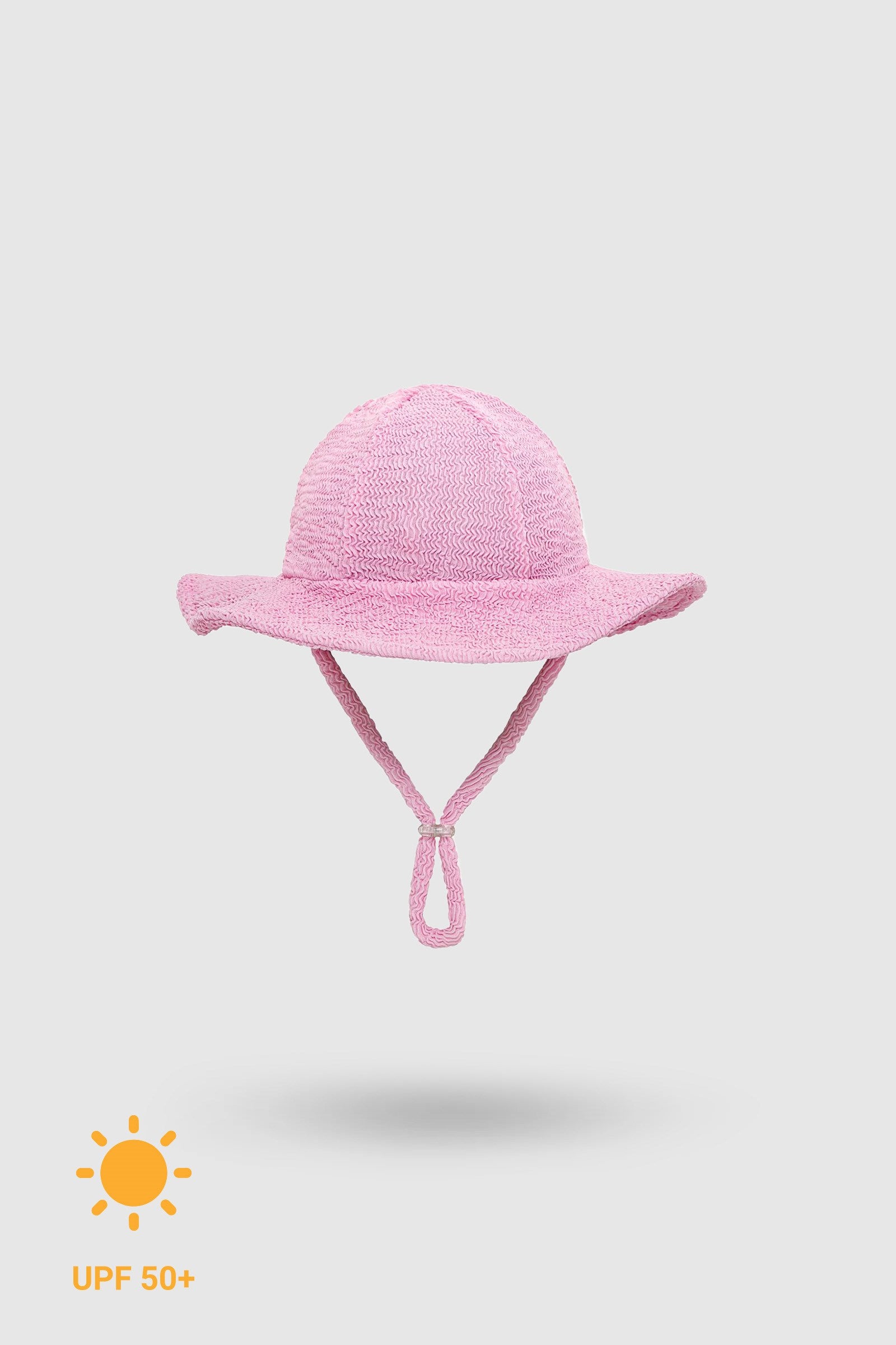 UV Korumalı Bebek & Çocuk Siperlikli Dokulu Şapka Pink Frosting Pink Frosting 0-2 Yaş Şapka Sand Mother