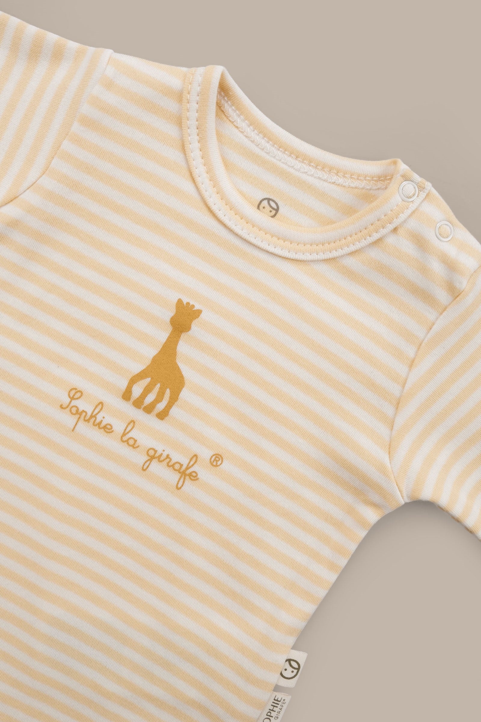 Sophie la girafe 2'li Uzun Kollu Organik Pamuk Zıbın