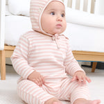 Organik Pamuklu Kaşkorse Modal Pembe Bebek Takımı Little Gusto