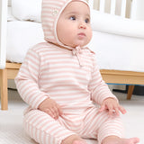 Organik Pamuklu Kaşkorse Modal Pembe Bebek Takımı Little Gusto