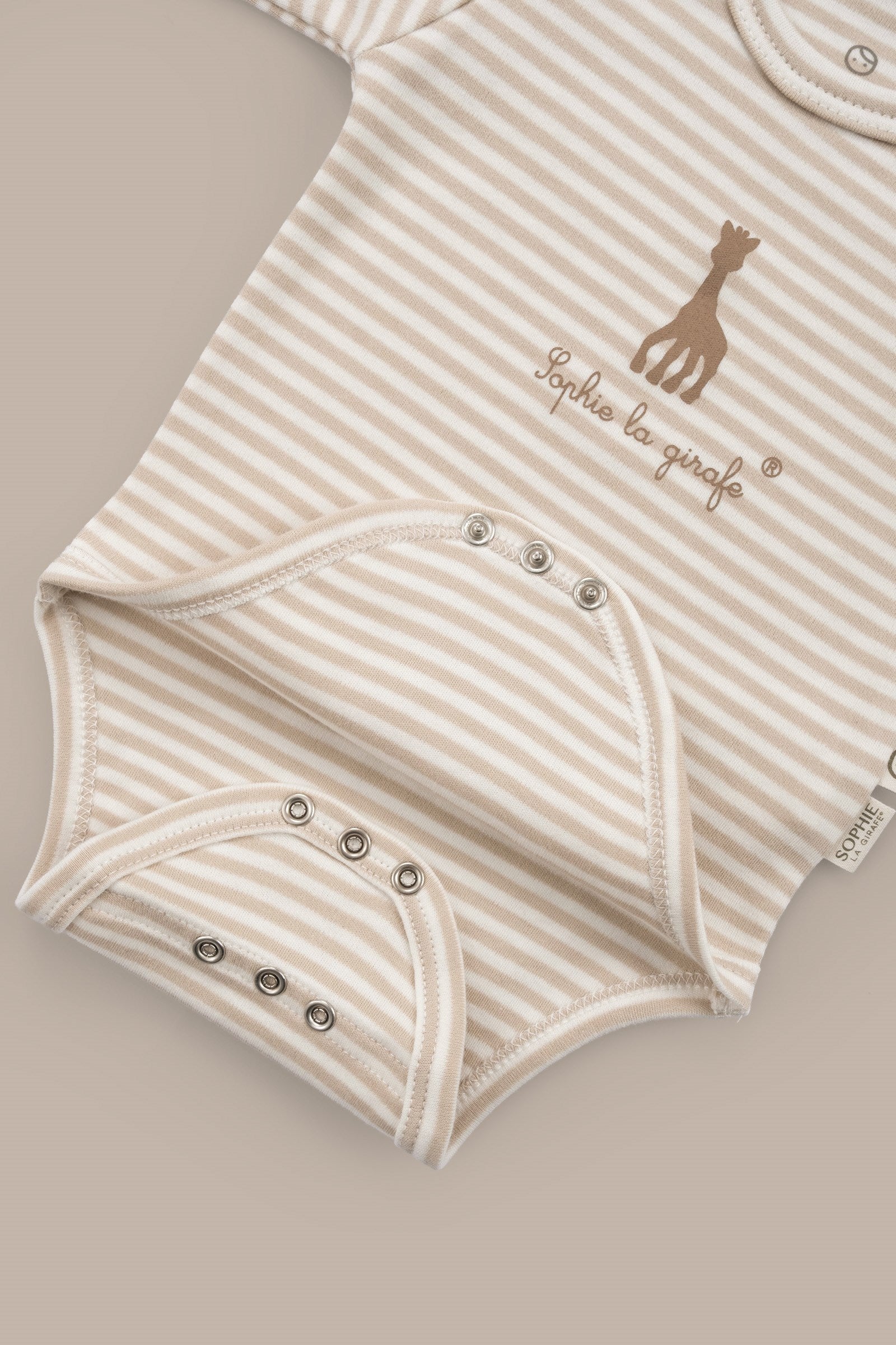 Sophie la girafe 2'li Uzun Kollu Organik Pamuk Zıbın