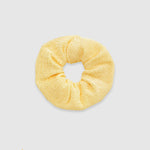 Dokulu Mayo Kumaşından Toka Butter Yellow Saç Bandı Sand Mother