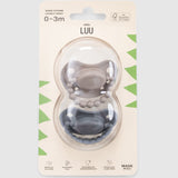 LUU Kids Positioning Ortodontik Medikal Silikon Emzik 2'li Set –  Sand Storm & Lovely Gray