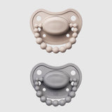 LUU Kids Positioning Ortodontik Medikal Silikon Emzik 2'li Set –  Sand Storm & Lovely Gray