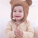 Wellsoft Ayıck Bebek Şapka ve Eldiven Seti