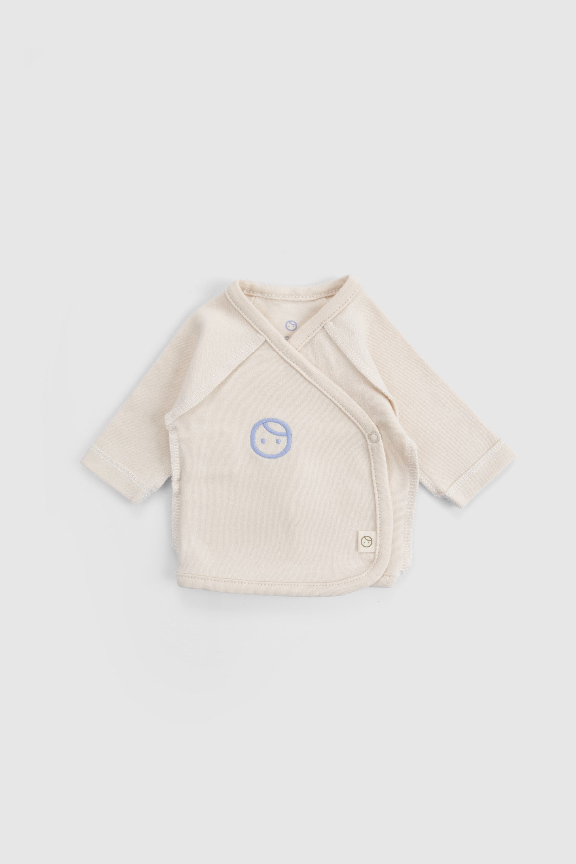 Ters Dikişli Organik Pamuk Ekru 10'lu Prematüre Bebek Seti