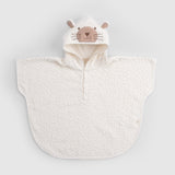 ORGANİK PAMUK EKRU LEOPAR HAVLU PANÇO