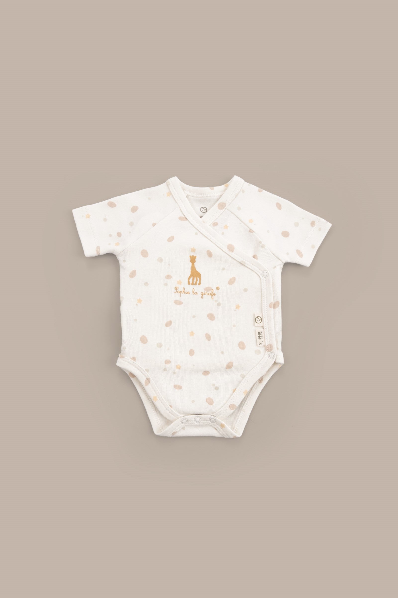 Sophie la girafe Organik Pamuk 2'li Kısa Kollu Kruvaze Zıbın