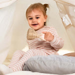 Organik Pamuklu Kaşkorse Modal Pembe Bebek Takımı Little Gusto