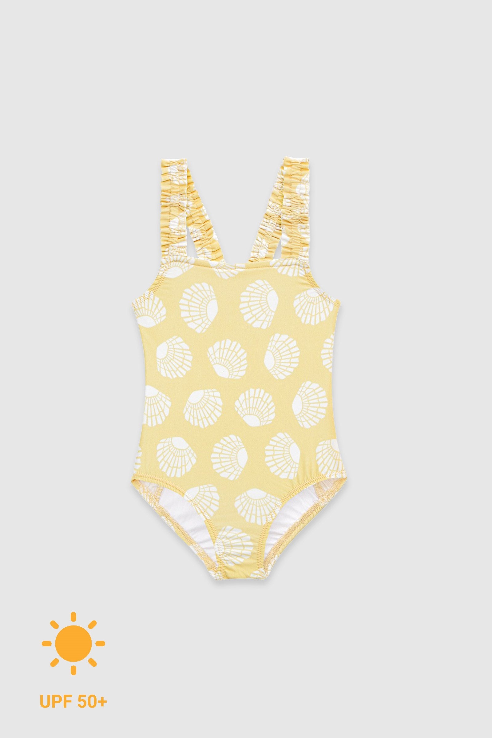 UV Korumalı Kız Çocuk Mayo Sunny Shells Mayo Sand Mother