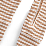 Kendinden Eldivenli ve Patikli Kaşkorse Modal Kahve Fermuarlı Tulum Tulum Little Gusto