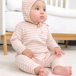 Organik Pamuklu Kaşkorse Modal Pembe Bebek Takımı