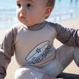 Uzun Tulum UV Korumalı Kahve Bebek Mayo Little Surfer - Little Gusto - Bebek Mayo