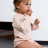 Ayarlanabilir Çıtçıtlı Modal Bebek Body Uzun Kollu Pembe Zıbın Zıbın & Body Little Gusto
