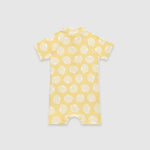 UV Korumalı Bebek Tek Parça Alttan Çıtçıtlı Ön Fermuarlı Mayo Sunny Shells Mayo Sand Mother