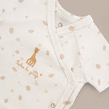 Sophie la girafe Organik Pamuk 2'li Kısa Kollu Kruvaze Zıbın