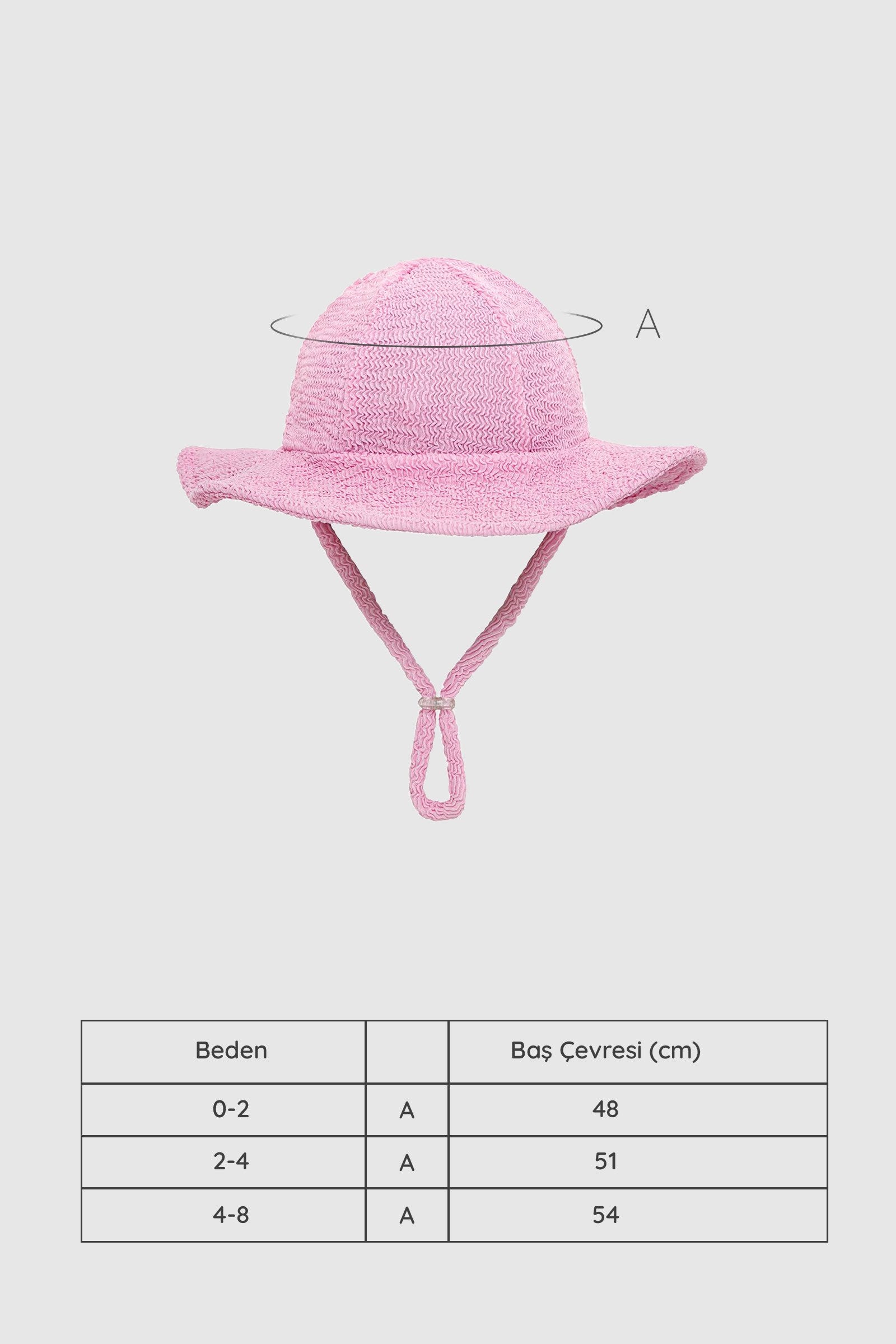 UV Korumalı Bebek & Çocuk Siperlikli Dokulu Şapka Pink Frosting Şapka Sand Mother