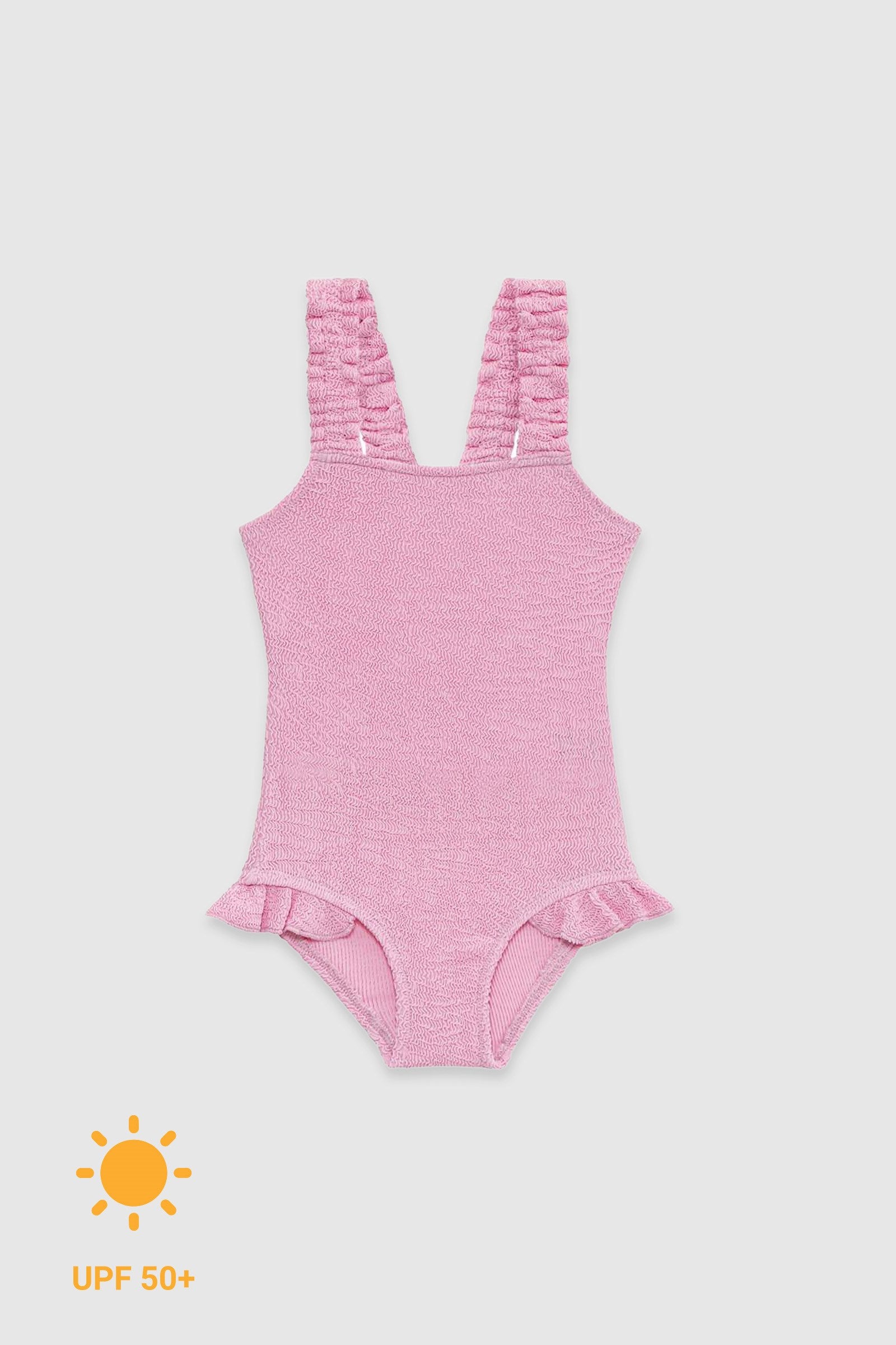 UV Korumalı Dokulu Kız Çocuk Mayo Pink Frosting Pink Frosting 2-3 Yaş Mayo Sand Mother