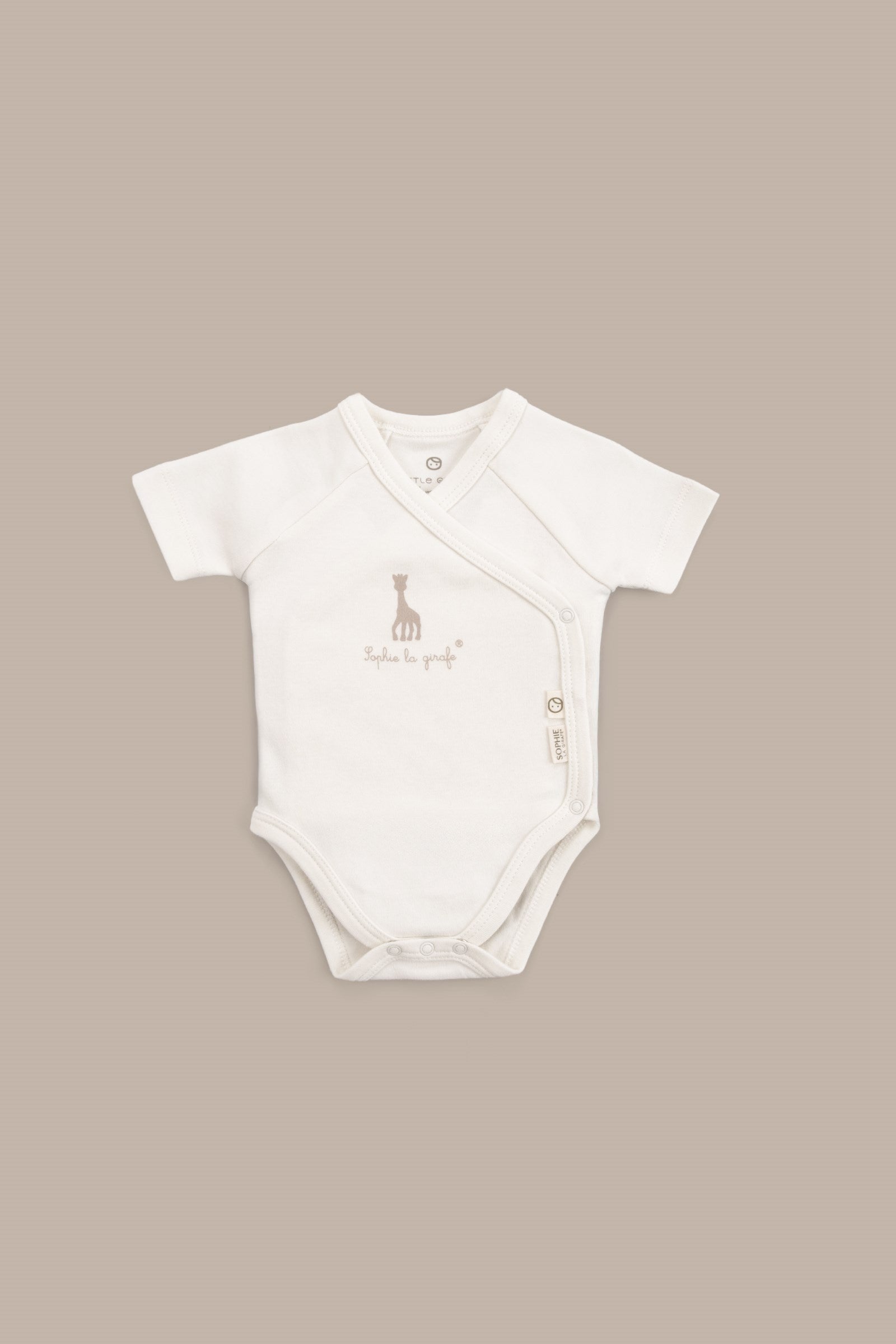 Sophie la girafe Organik Pamuk 2'li Kısa Kollu Kruvaze Zıbın