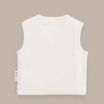 Sophie la girafe Organik Pamuk Çift Taraflı Ekru Bebek Yelek