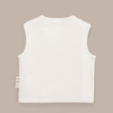 Sophie la girafe Organik Pamuk Çift Taraflı Ekru Bebek Yelek