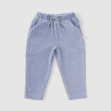 Fitilli Kadife Bebek Eşofman Takımı Mavi