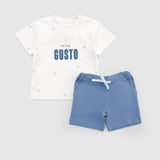 Organik Pamuk Bebek Takımı Mavi Takım Little Gusto