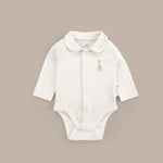 Sophie la girafe Organik Pamuk Bebe Yakalı Ekru Body