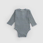 Ayarlanabilir Çıtçıtlı Modal Bebek Body Uzun Kollu Yeşil Zıbın