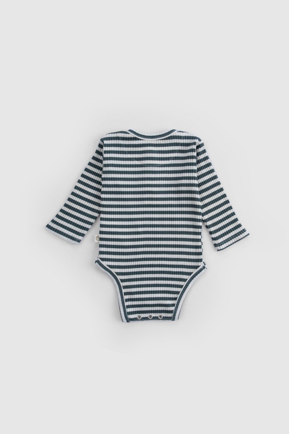 Ayarlanabilir Çıtçıtlı Modal Bebek Body Uzun Kollu Yeşil Zıbın