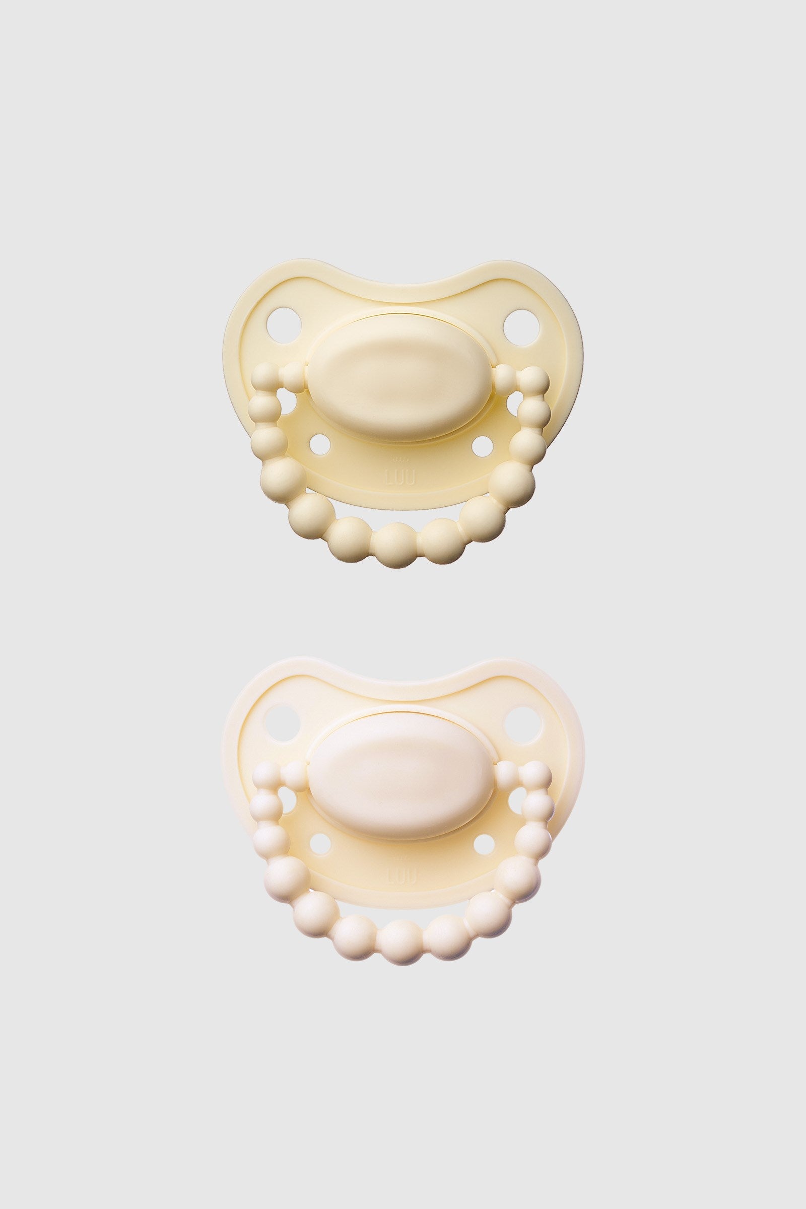 LUU Kids Positioning Ortodontik Medikal Silikon Emzik 2'li Set –  Creamy Lemon & American Cream