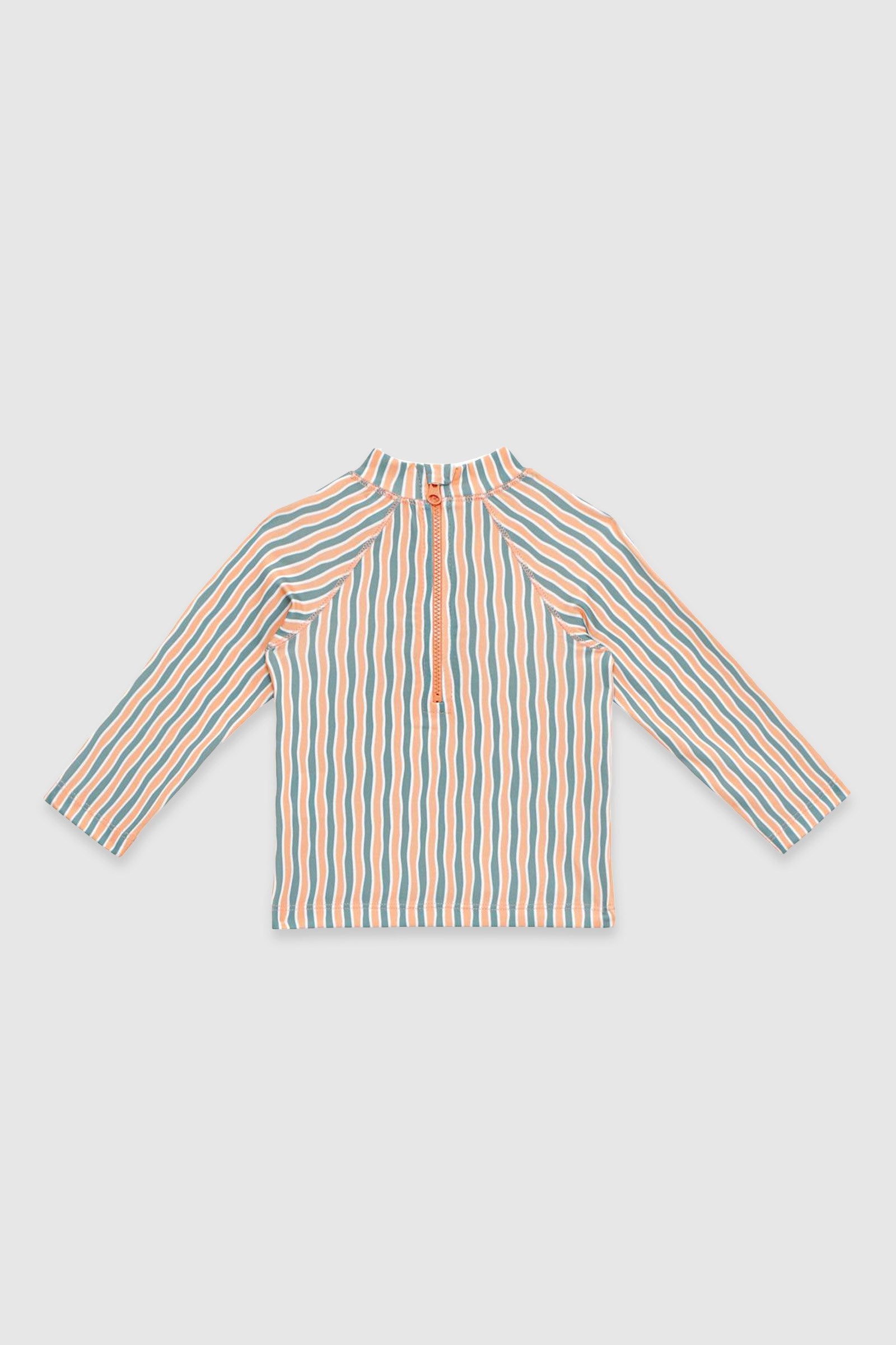 UV Korumalı Uzun Kollu Erkek Bebek Üst Mayo Orange Oasis Mayo Sand Mother