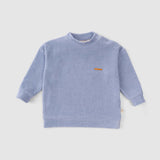 Fitilli Kadife Bebek Eşofman Takımı Mavi