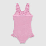 UV Korumalı Dokulu Kız Çocuk Mayo Pink Frosting Mayo Sand Mother