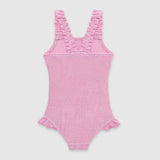 UV Korumalı Dokulu Kız Çocuk Mayo Pink Frosting Mayo Sand Mother