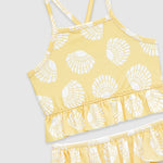UV Korumalı Fırfırlı Kız Çocuk Bikini Takımı Sunny Shells Sand Mother