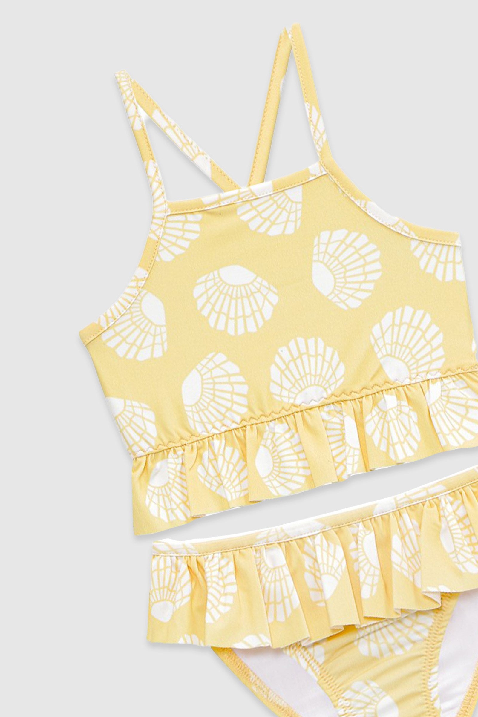 UV Korumalı Fırfırlı Kız Çocuk Bikini Takımı Sunny Shells Sand Mother