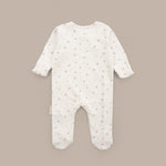 Sophie la girafe 2'li Organik Pamuk Sarı Ekru Tulum Seti