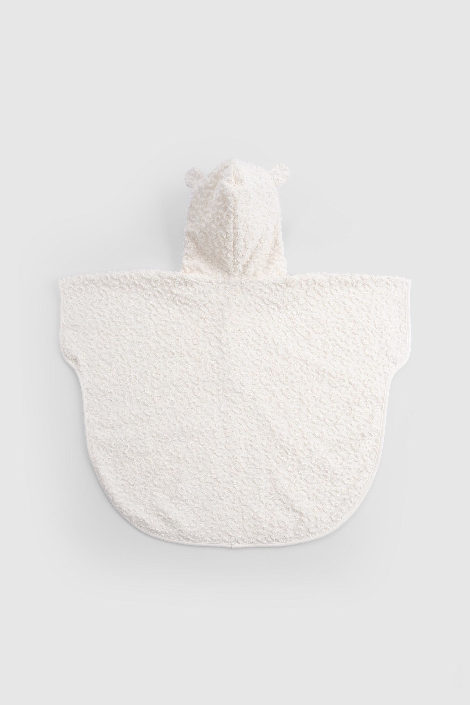 ORGANİK PAMUK EKRU LEOPAR HAVLU PANÇO