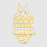 UV Korumalı Fırfırlı Kız Çocuk Bikini Takımı Sunny Shells Sand Mother