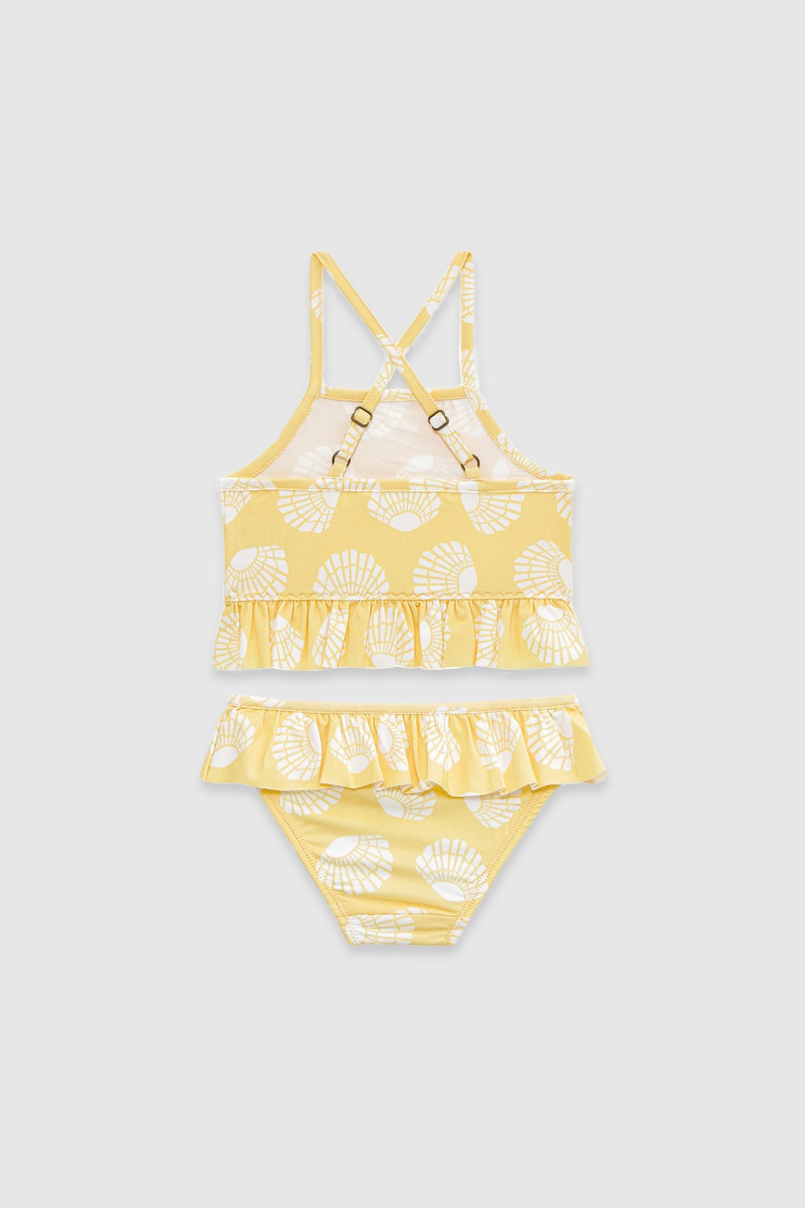 UV Korumalı Fırfırlı Kız Çocuk Bikini Takımı Sunny Shells Sand Mother