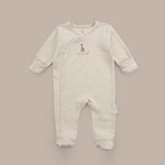 Sophie la girafe 2'li Organik Pamuk Bej Ekru Tulum Seti