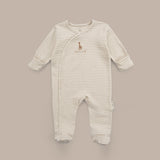 Sophie la girafe 2'li Organik Pamuk Bej Ekru Tulum Seti