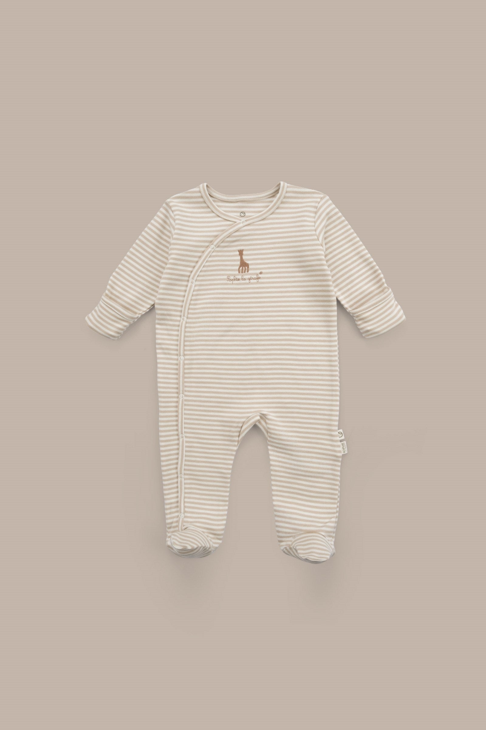 Sophie la girafe 2'li Organik Pamuk Bej Ekru Tulum Seti